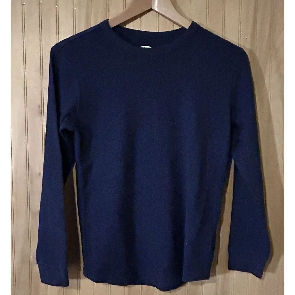 Old Navy Kid Boys Long-Sleeve Waffle Knit Shirt Top Size XL 14/16